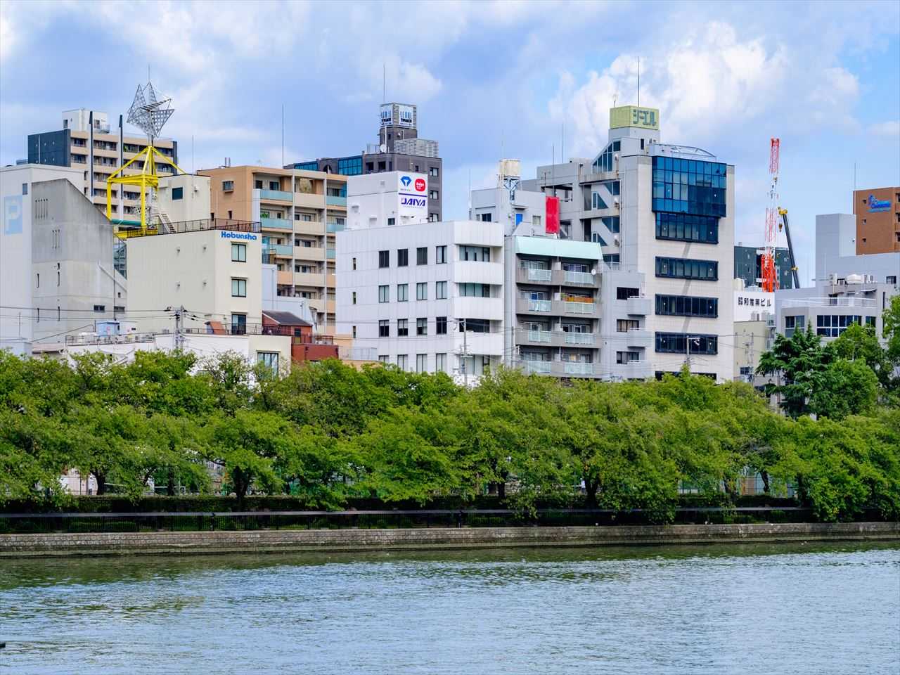 大川に面した最高のロケーション